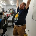A Hacklab member excited for our new space!