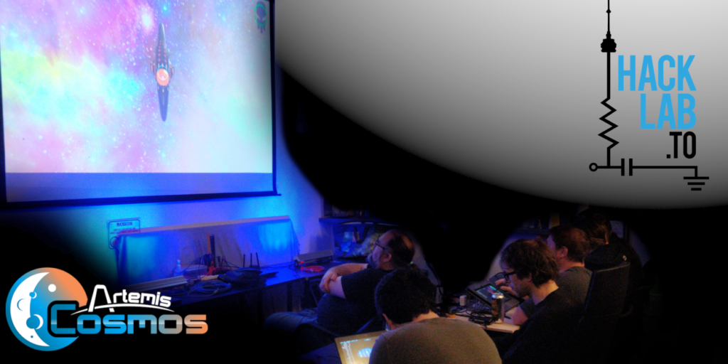 Crew members observing an approaching ship on the main screen.